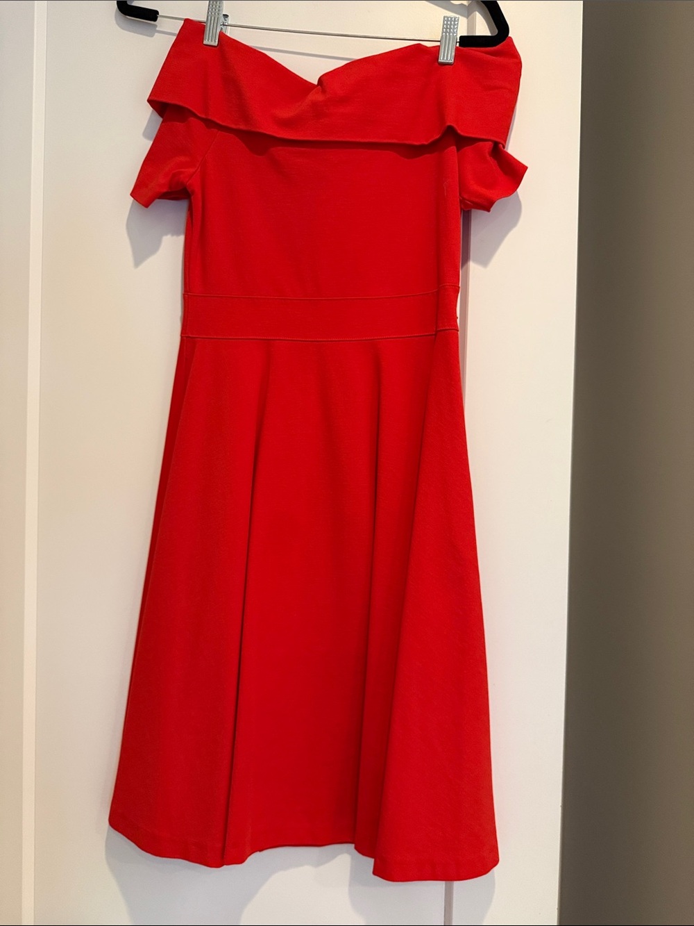 Karen Millen Off-Shoulder Red Dress - US 6